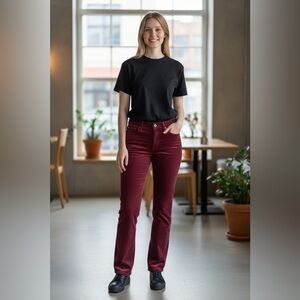 AG Adriano Goldschmied “The Stevie” Straight-Leg Corduroy Trousers